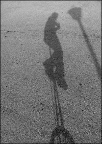 Shadow of a unicycle