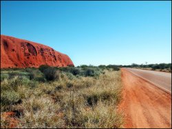 Coming up to Ayers Rock